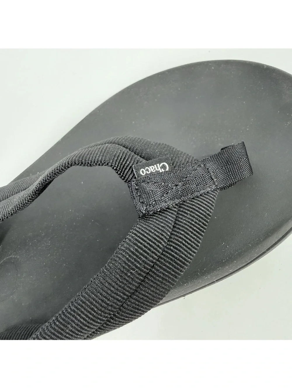 Chaco Chillos Flip Flop Sandals Mens Size 11 Black Casual Beach Vacation